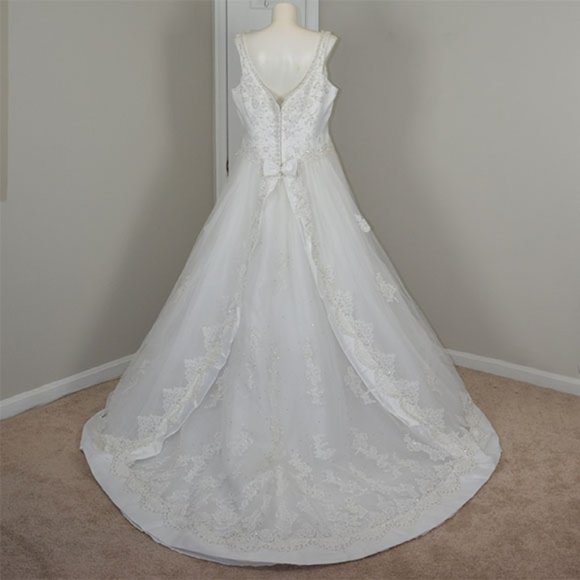 Mori Lee By Madeline Gardner Wedding Dress Size 24 NWT - Picture 2 of 16